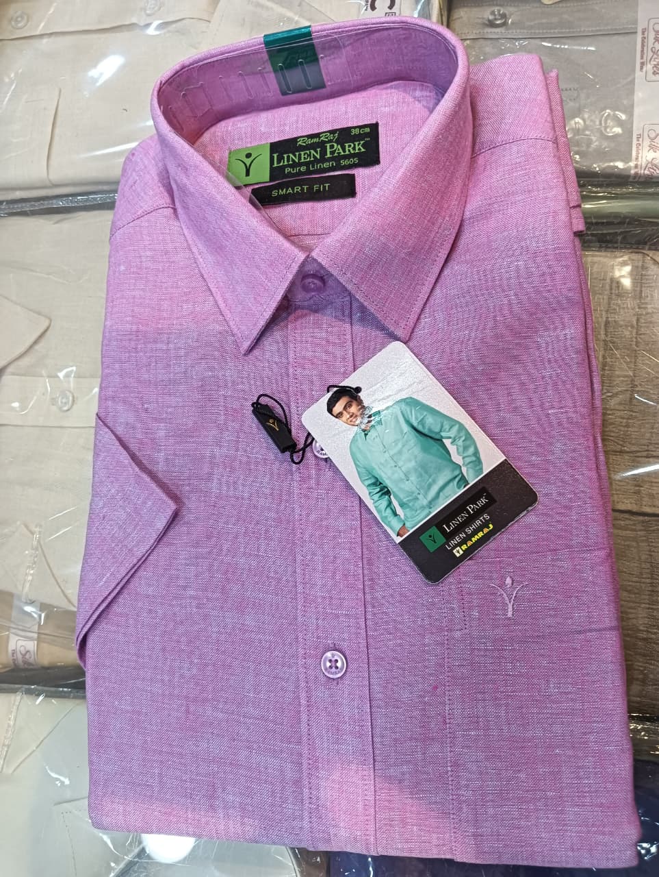 Premium Purple Linen Shirt Crafted from breathable linen fabric