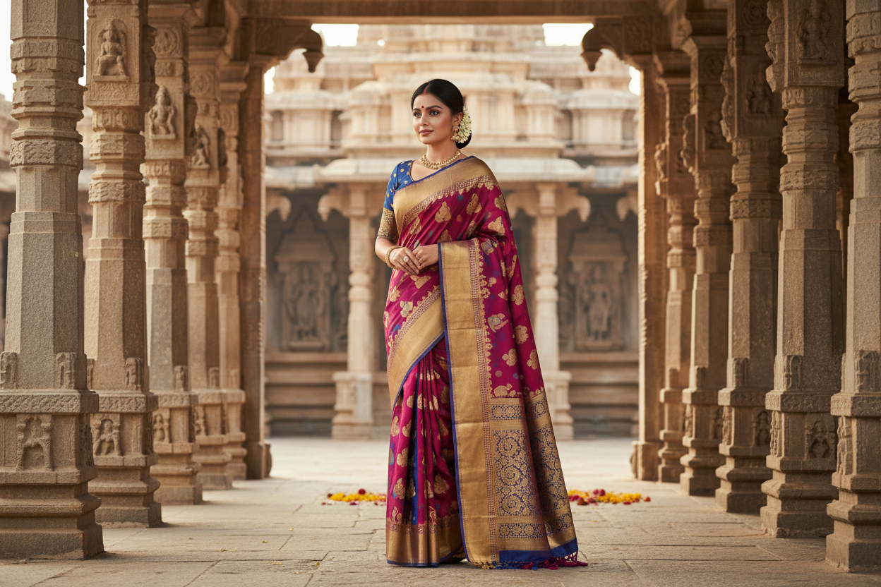 kanchi pattu saree